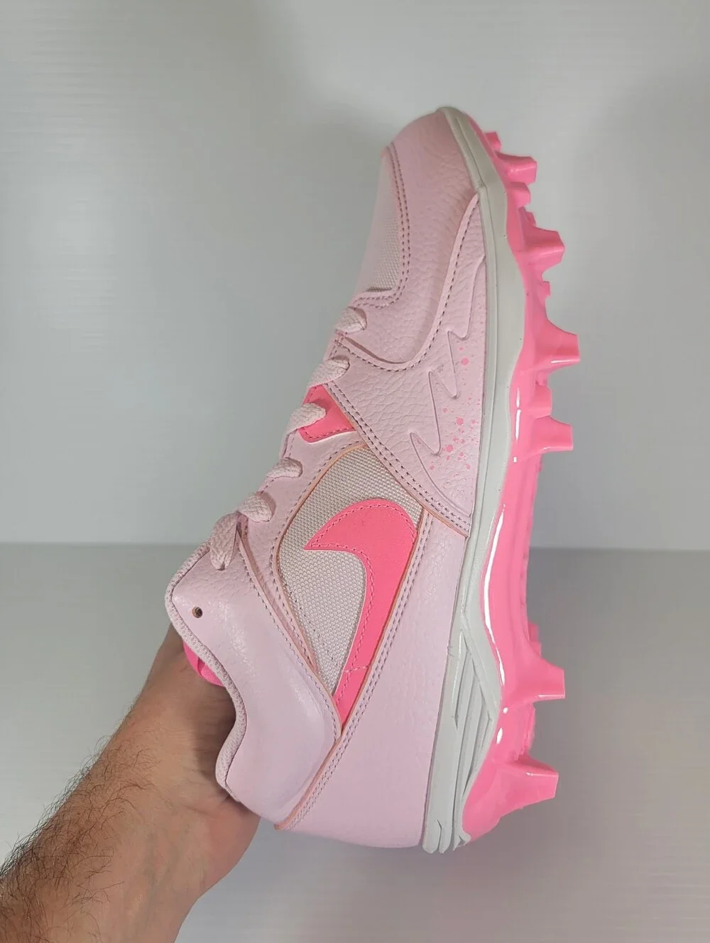 Mens Size 9.5 Air Jordan Jordan Stadium 90 Cleats Pink Foam Football New Nike